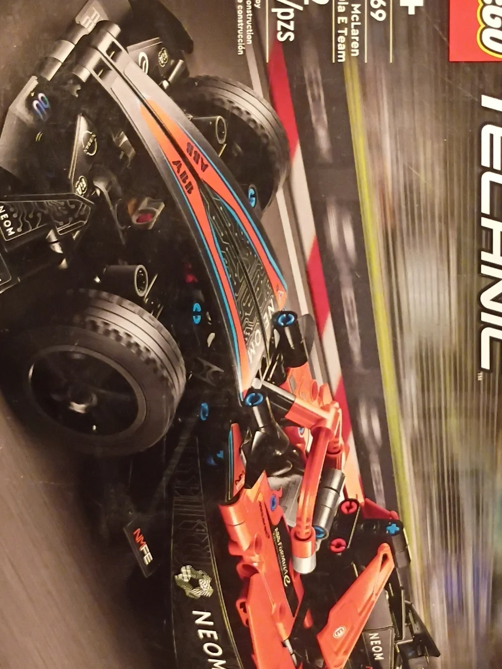 LEGO Technic Orange Racing Car Model - Orange